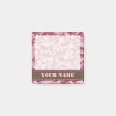 Roze camouflage post-it® notes (Voorkant)