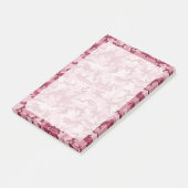 Roze camouflage post-it® notes (Schuin)