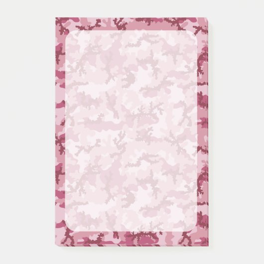 Roze camouflage post-it® notes (Voorkant)