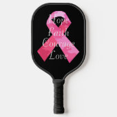 Roze Camouflage Ribbon Faith Pickleball Paddle (Voorkant)