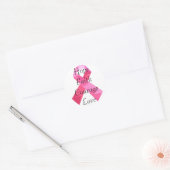 Roze Camouflage Ribbon Faith Stickers (Envelop)
