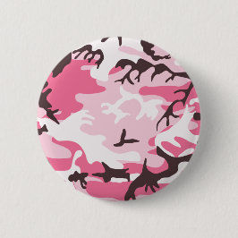 Roze Camouflage Ronde Button 5,7 Cm