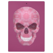 Roze Camouflage Schedel Klembord (Achterkant)