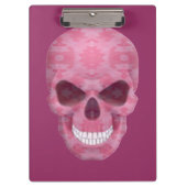 Roze Camouflage Schedel Klembord (Voorkant)