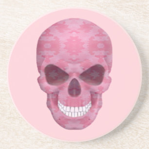 Roze Camouflage Schedel Onderzetter