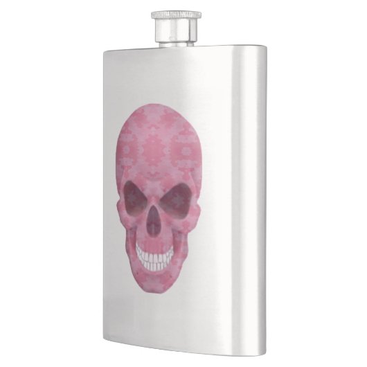 Roze camouflage schedelkolf flacon (Links)