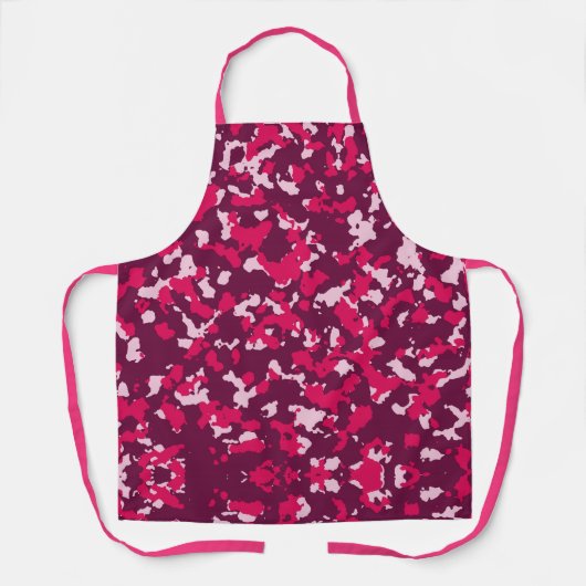 Roze Camouflage Schort (Voorkant)