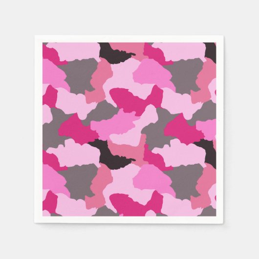 Roze Camouflage Servet (Voorkant)