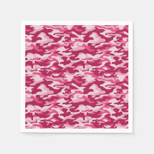 Roze Camouflage Servet