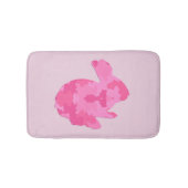 Roze Camouflage Silhouette Bunny Rabbit Mat (Voorkant)