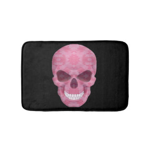 Roze Camouflage Skull Bath Mat
