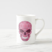 Roze Camouflage Skull Bone China Mok (Rechts)