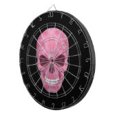 Roze Camouflage Skull Dart Board Dartbord (Voorkant Rechts)