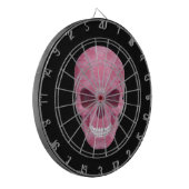 Roze Camouflage Skull Dart Board Dartbord (Voorkant Links)