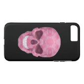 Roze Camouflage Skull iPhone 7 Hoesje (Achterkant (Horizontaal))