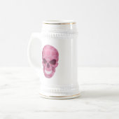 Roze Camouflage Skull Stein Bierpul (Voorkant links)
