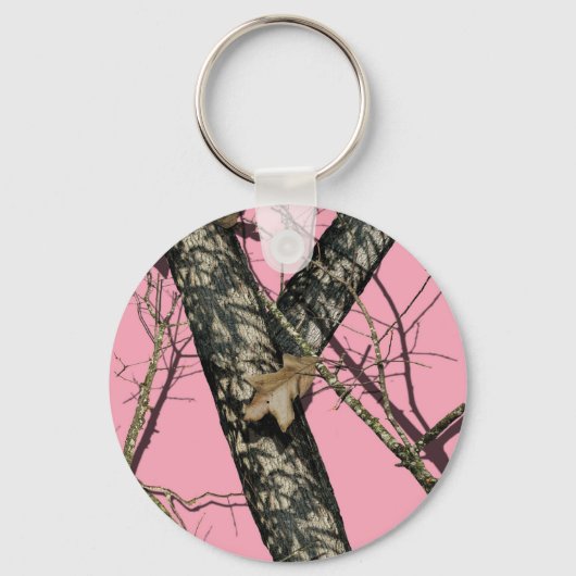 Roze Camouflage Sleutelhanger (Voorkant)