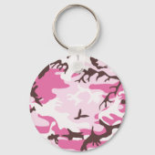 Roze Camouflage Sleutelhanger (Voorkant)