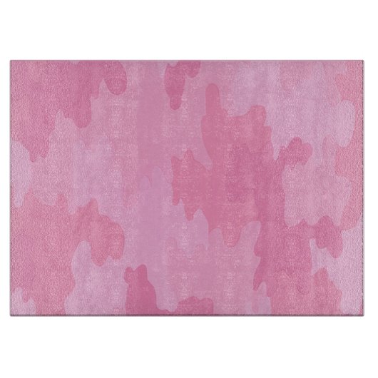 Roze Camouflage snijraad Snijplank (Voorkant)
