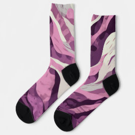 Roze camouflage sokken