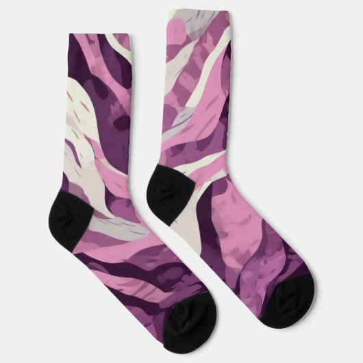 Roze camouflage sokken (Rechts)