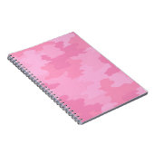 Roze Camouflage Spiraal Notebook Notitieboek (Rechterzijde)