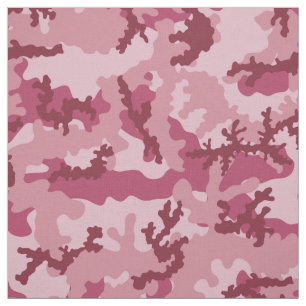 Roze camouflage stof
