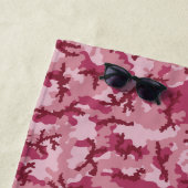 Roze camouflage strandlaken (In situ)