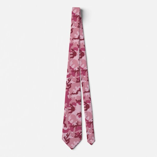 Roze camouflage stropdas (Voorkant)