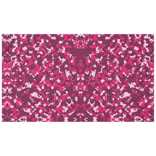 Roze Camouflage Tafelkleed (Voorkant (Horizontaal))
