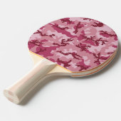 Roze camouflage tafeltennisbatje (Voorkant Gekanteld)