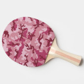 Roze camouflage tafeltennisbatje (Zijkant)