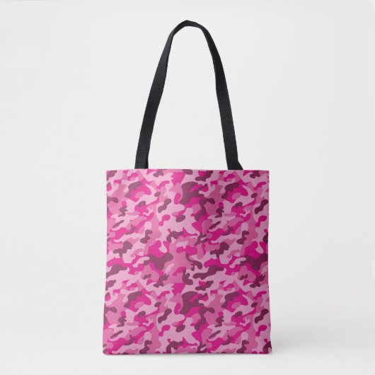 Roze Camouflage-Tas Tote Bag (Voorkant)