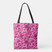 Roze Camouflage-Tas Tote Bag (Achterkant)
