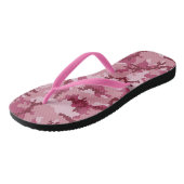 Roze camouflage teenslippers (Schuin)