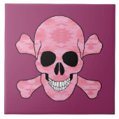 Roze Camouflage Tegel Tegeltje (Voorkant)