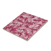 Roze camouflage tegeltje (Zijkant)