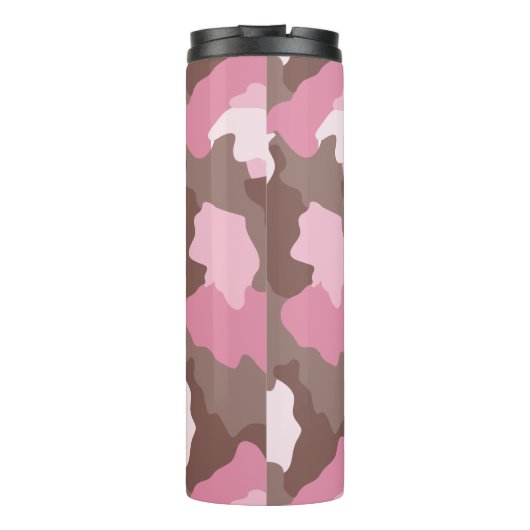 Roze Camouflage Thermosbeker (Achterkant)