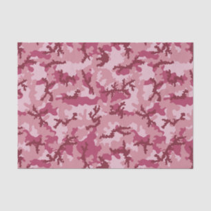Roze camouflage tissuepapier
