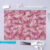Roze camouflage tissuepapier (Craft)