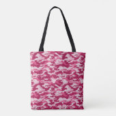 Roze Camouflage Tote Bag (Achterkant)