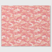 Roze Camouflage-verpakkingspapier Cadeaupapier (Vlak)