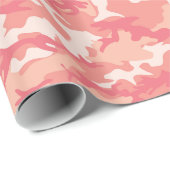 Roze Camouflage-verpakkingspapier Cadeaupapier (Rol Hoek)