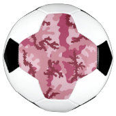Roze camouflage voetbal (Gedraaid)