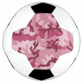 Roze camouflage voetbal (Voorkant)