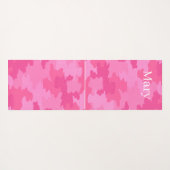 Roze Camouflage Yogamat (Achterkant (horizontaal))