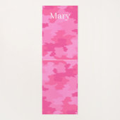Roze Camouflage Yogamat (Achterkant)