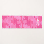Roze Camouflage Yogamat (Voorkant (horizontaal))