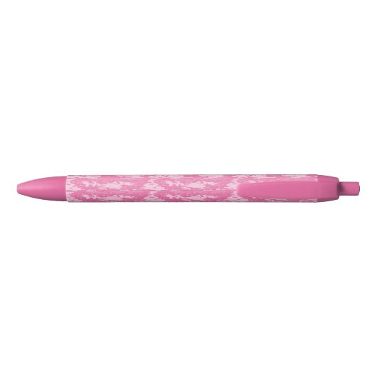 Roze Camouflage Zwarte Inkt Pen (Achterkant)
