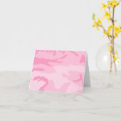 Roze camouflagekaarten kaart (Gele Bloem)